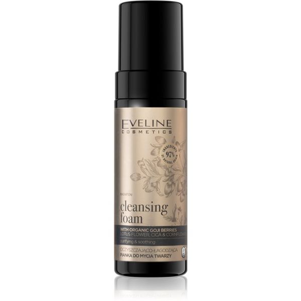 Eveline Cosmetics Eveline Cosmetics Organic Gold vlažilna in pomirjevalna čistilna pena za občutljivo kožo 150 ml