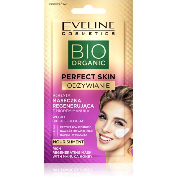 Eveline Cosmetics Eveline Cosmetics Perfect Skin Manuka Honey intenzivna regeneracijska maska  z medom 8 ml