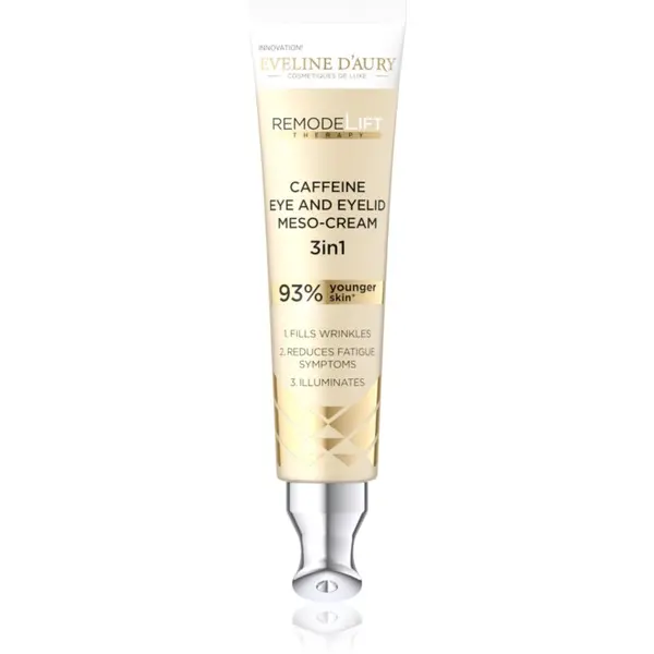 Eveline Cosmetics Eveline Cosmetics Remodelift Therapy krema proti gubam za predel okoli oči s kofeinom 15 ml