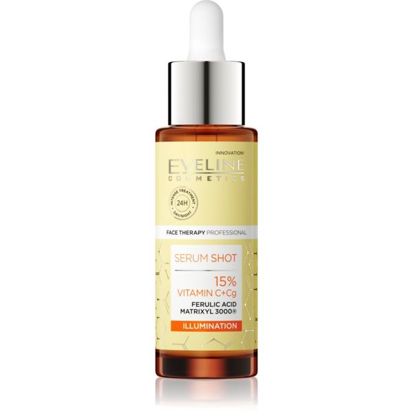 Eveline Cosmetics Eveline Cosmetics Serum Shot 15% Vitamin C+Cg posvetlitveni serum proti gubam z vitaminom C 30 ml