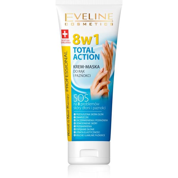 Eveline Cosmetics Eveline Cosmetics Total Action krema za roke in nohte 8 v 1 75 ml