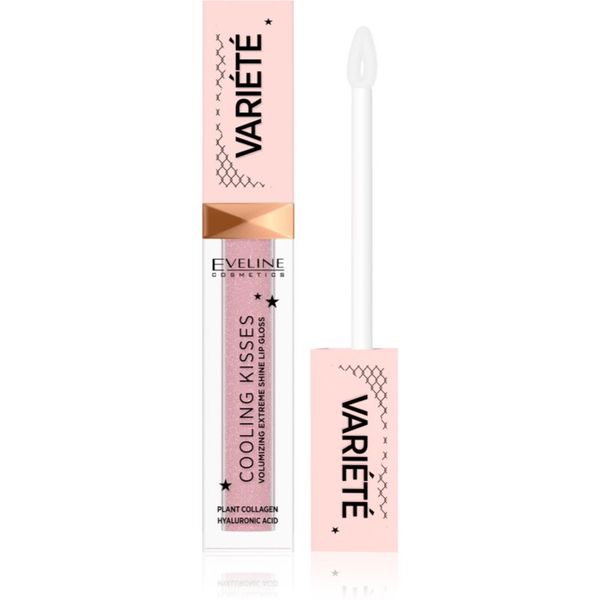 Eveline Cosmetics Eveline Cosmetics Variété Cooling Kisses vlažilni sijaj za ustnice s hladilnim učinkom odtenek 02 Sugar Nude 6,8 ml