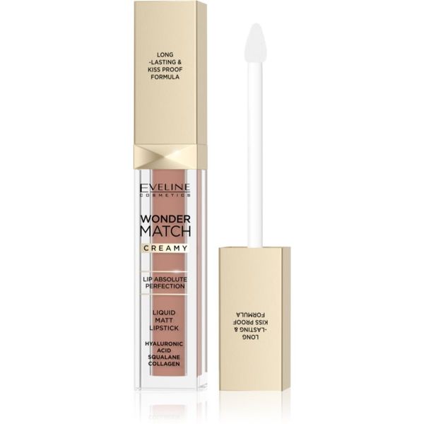 Eveline Cosmetics Eveline Cosmetics Wonder Match dolgoobstojna tekoča mat šminka s hialuronsko kislino odtenek 11 Milky Nude 6.8 ml