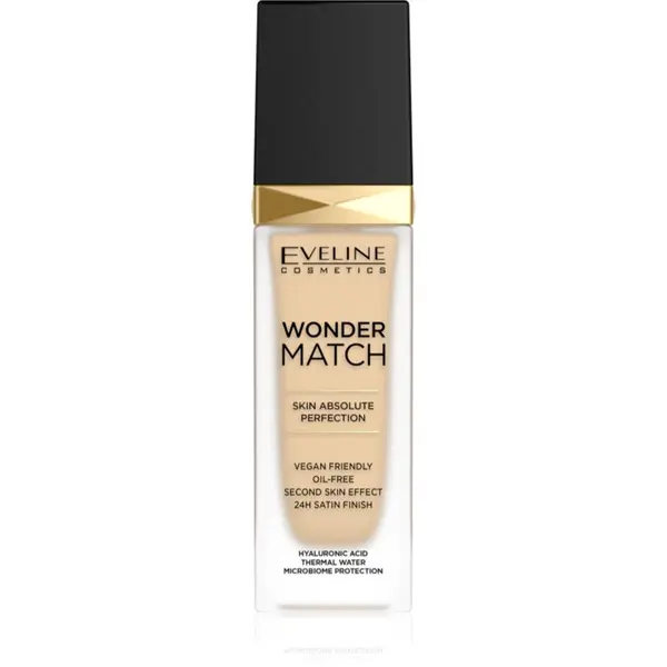 Eveline Cosmetics Eveline Cosmetics Wonder Match dolgoobstojni tekoči puder s hialuronsko kislino odtenek 05 Light Porcelain 30 ml