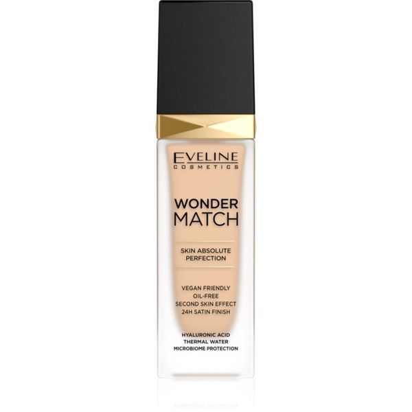 Eveline Cosmetics Eveline Cosmetics Wonder Match dolgoobstojni tekoči puder s hialuronsko kislino odtenek 11 Almond 30 ml