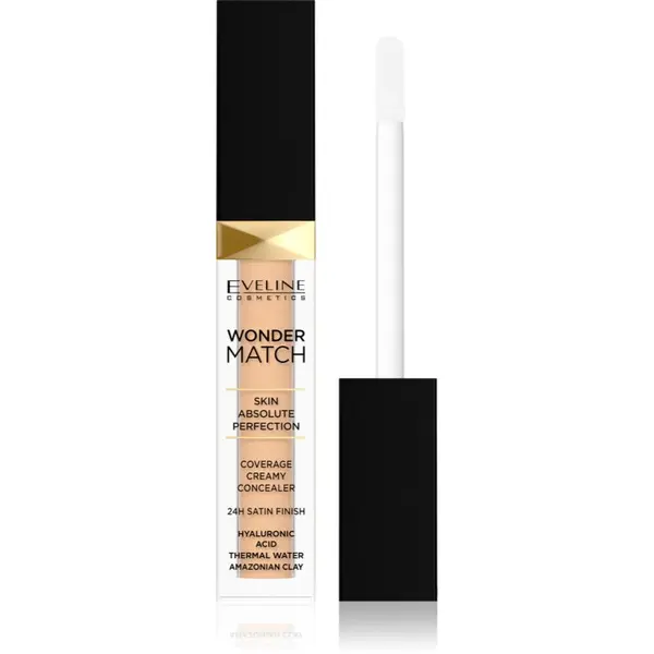 Eveline Cosmetics Eveline Cosmetics Wonder Match kremasti prekrivni korektor 24 ur odtenek 10 Light Vanilla Warm 7 ml