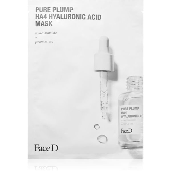 Face D Face D Pure Plump HA4 maska iz platna s hialuronsko kislino 17 ml