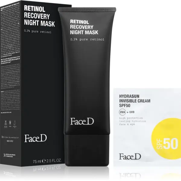 Face D Face D Retinol Recovery Night Mask nočna regeneracijska maska z retinolom 75 ml