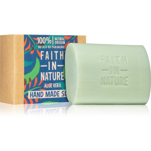 Faith In Nature Faith In Nature Hand Made Soap Aloe Vera naravno trdo milo z aloe vero 100 g
