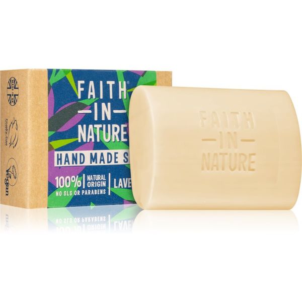 Faith In Nature Faith In Nature Hand Made Soap Lavender naravno trdo milo z vonjem sivke 100 g