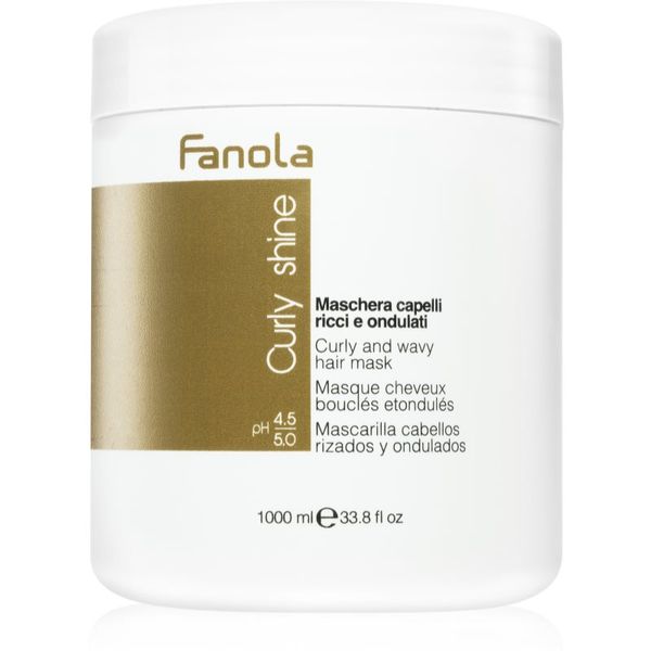 Fanola Fanola Curly Shine hranilna maska za valovite in kodraste lase 1000 ml