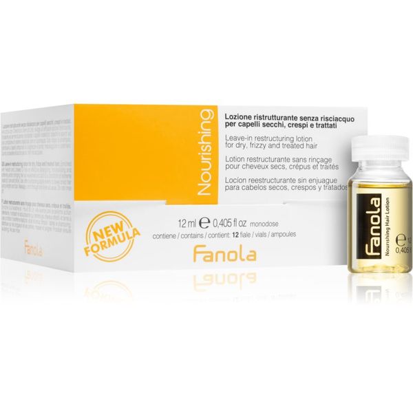 Fanola Fanola Nourishing intenzivni vlažilni serum za suhe in poškodovane lase 12x12 ml