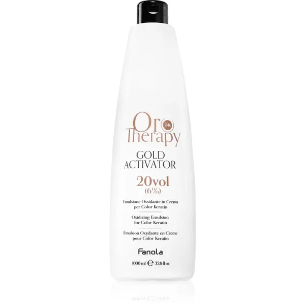 Fanola Fanola Oro Therapy Gold Activator oksidacijska emulzija 6 % 20 vol. 1000 ml