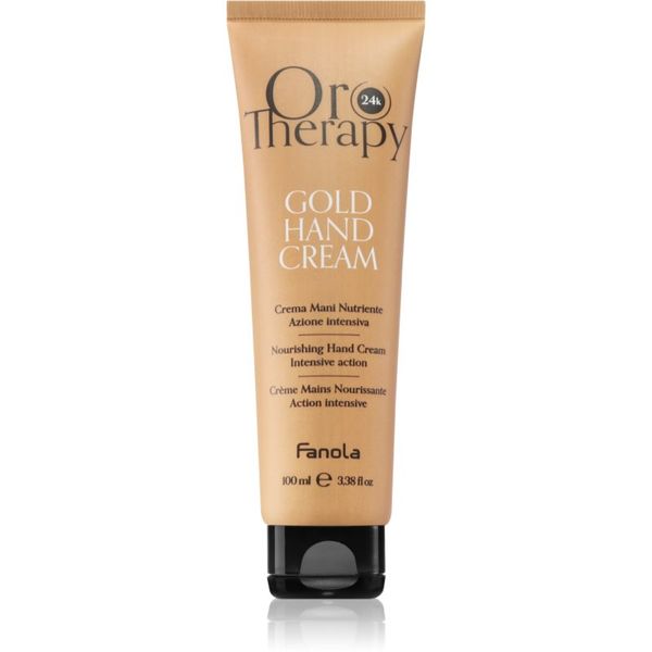 Fanola Fanola Oro Therapy Gold Hand Cream vlažilna in hranilna krema z 24-karatnim zlatom 100 ml