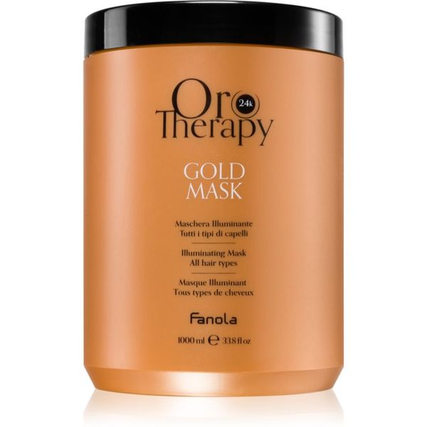 Fanola Fanola Oro Therapy Gold Mask maska za lase z 24-karatnim zlatom 1000 ml