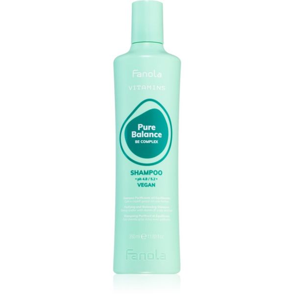 Fanola Fanola Vitamins Pure Balance Shampoo čistilni šampon proti mastnemu prhljaju 350 ml