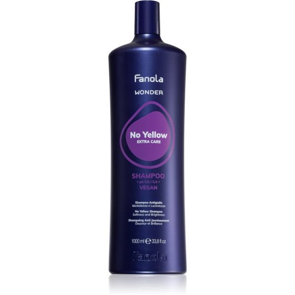 Fanola Fanola Wonder No Yellow Extra Care Shampoo šampon za nevtralizacijo rumenih tonov 1000 ml