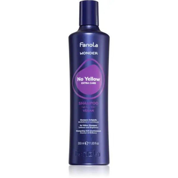 Fanola Fanola Wonder No Yellow Extra Care Shampoo šampon za nevtralizacijo rumenih tonov 350 ml