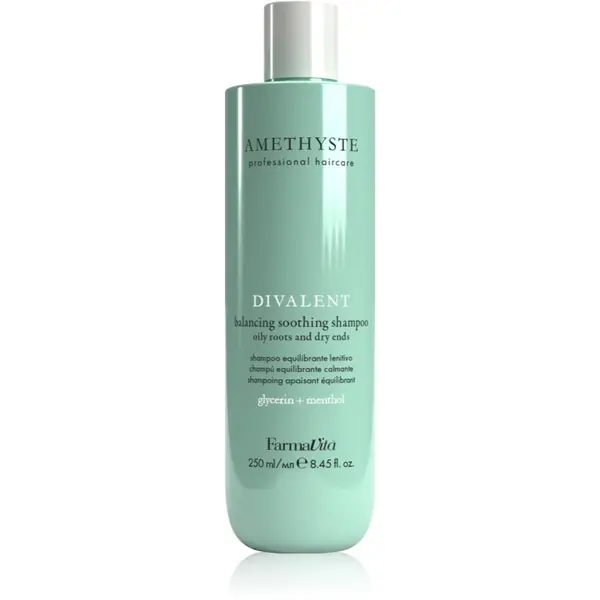 FarmaVita FarmaVita Amethyste Advance Divalent pomirjujoči šampon za suhe konice las 250 ml