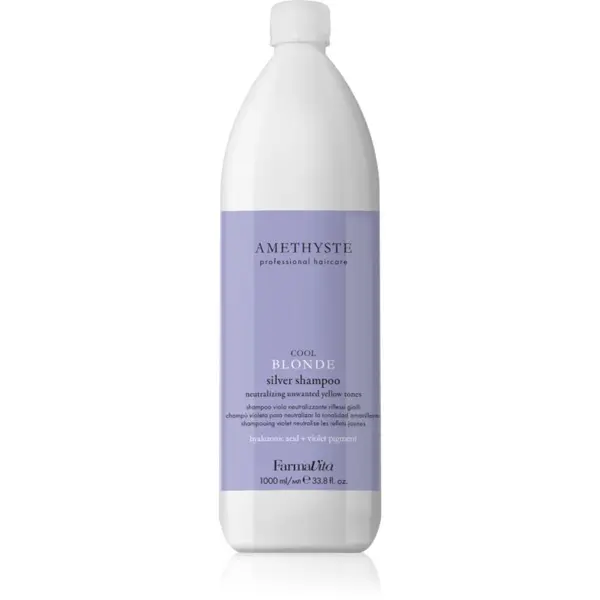 FarmaVita FarmaVita Amethyste Cool Blonde vijoličen šampon za blond lase in lase s prameni 1000 ml