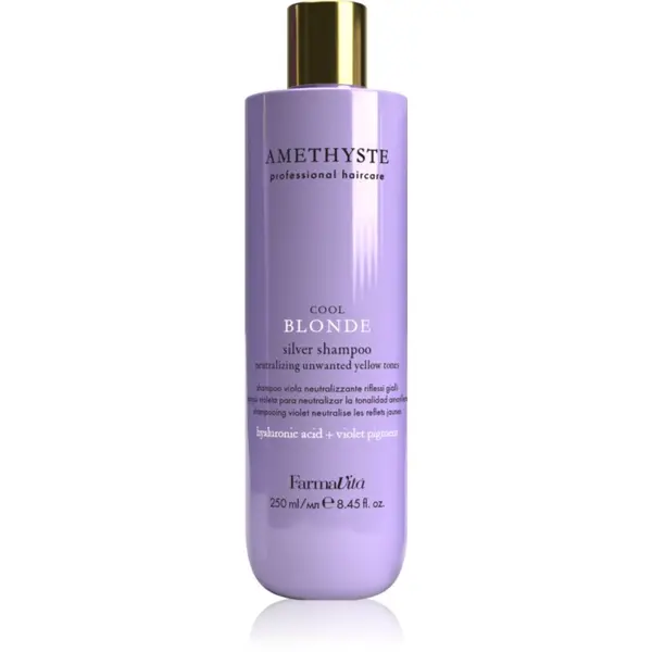 FarmaVita FarmaVita Amethyste Cool Blonde vijoličen šampon za blond lase in lase s prameni 250 ml
