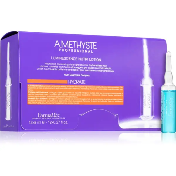 FarmaVita FarmaVita Amethyste Hydrate balzam za tanke, suhe lase v ampulah 12x8 ml