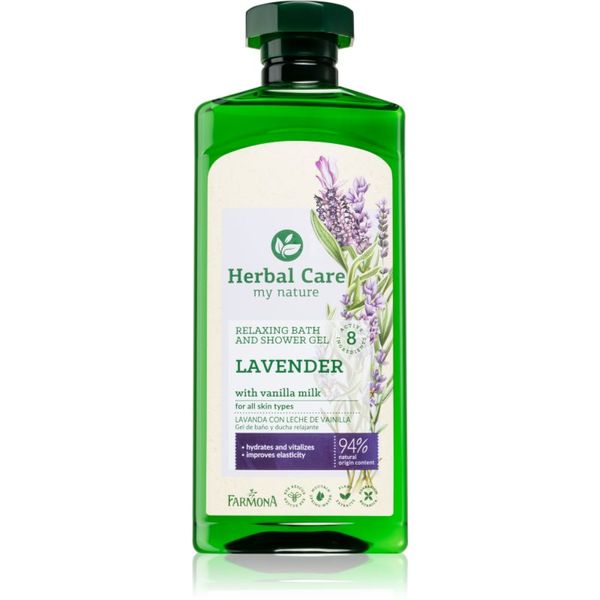 Farmona Farmona Herbal Care Lavender gel za prhanje in kopanje s sivko 500 ml