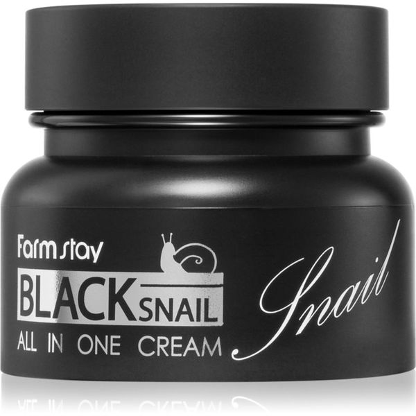 Farmstay Farmstay Black Snail All-In One hranilna krema za obraz s polžjim ekstraktom 100 ml