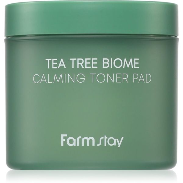 Farmstay Farmstay Tea Tree Biome tonizirajoče blazinice za pomiritev kože 140 ml