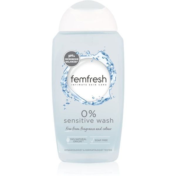 Femfresh Femfresh Sensitive emulzija za umivanje za intimno higieno brez dišav 250 ml