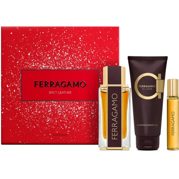 Ferragamo Ferragamo Spicy Leather darilni set za moške
