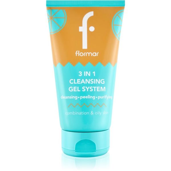 flormar flormar Combination & Oily Skin 3in1 Cleansing Gel čistilni gel 3 v 1 za mastno in mešano kožo 150 ml
