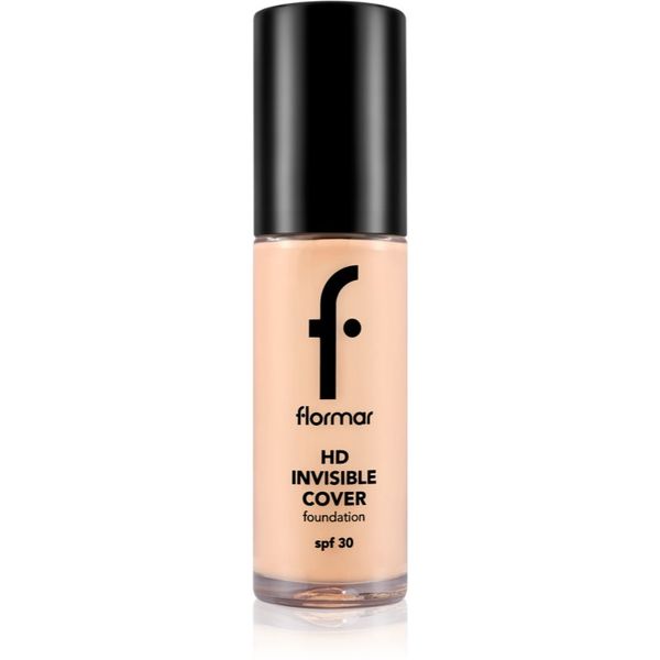 flormar flormar HD Invisible Cover Foundation lahki tekoči puder s posvetlitvenim učinkom SPF 30 odtenek 040 Light Ivory 30 ml