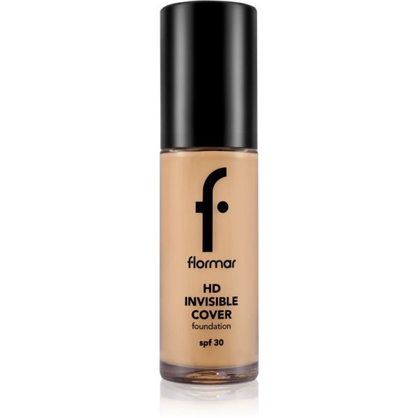 flormar flormar HD Invisible Cover Foundation lahki tekoči puder s posvetlitvenim učinkom SPF 30 odtenek 80 Soft Beige 30 ml