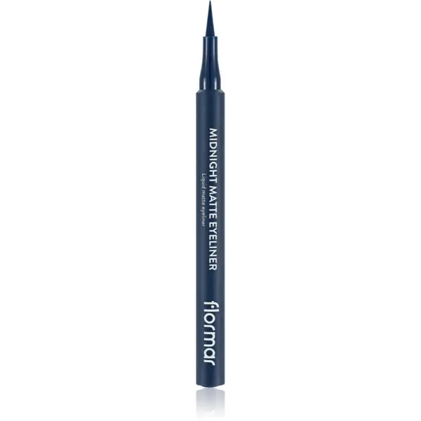flormar flormar Midnight Matte Eyeliner črtalo za oči v obliki flomastra z mat učinkom odtenek 03 Dark Blue 1 ml