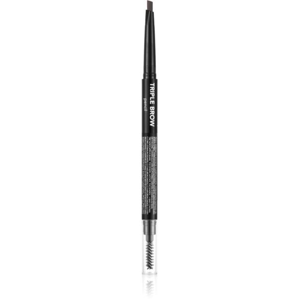 flormar flormar Triple Brow Pencil svinčnik za obrvi 3v1 odtenek 001 Brunette 0.75 g