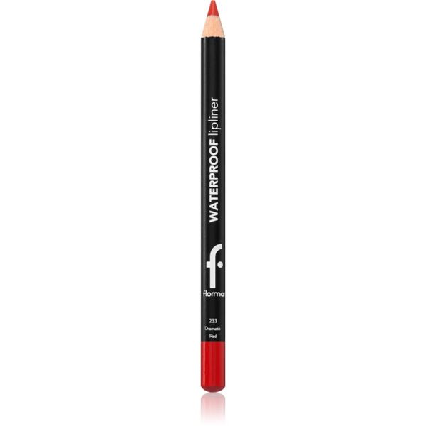 flormar flormar Waterproof Lipliner vodoodporni svinčnik za ustnice odtenek 233 Dramatic Red 1.14 g