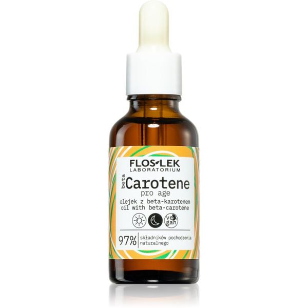 FlosLek Laboratorium FlosLek Laboratorium Beta Carotene hranilni oljni serum za učvrstitev obraza 30 ml