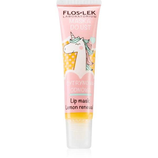 FlosLek Laboratorium FlosLek Laboratorium Lemon Renewal maska za ustnice 14 g