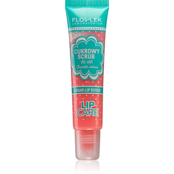 FlosLek Laboratorium FlosLek Laboratorium Lip Care sladkorni piling za ustnice okus Fertodi Rubina 14 g