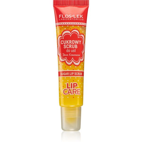 FlosLek Laboratorium FlosLek Laboratorium Lip Care sladkorni piling za ustnice okus Pera Limonera 14 g