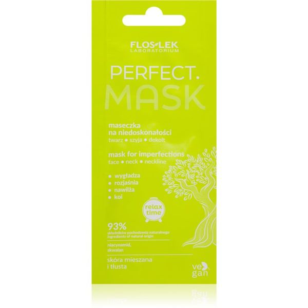 FlosLek Laboratorium FlosLek Laboratorium Perfect čistilna maska za obraz za kožo z nepravilnostmi 6 ml
