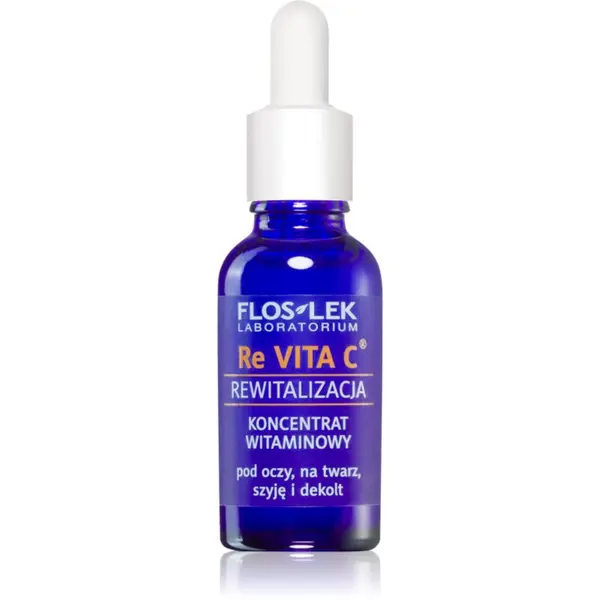 FlosLek Laboratorium FlosLek Laboratorium Re Vita C vitaminski koncentrat za predel okoli oči, vrat in dekolte 30 ml