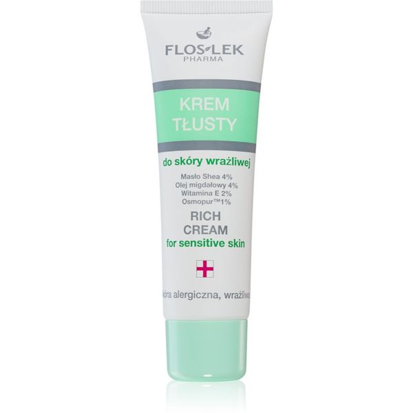 FlosLek Pharma FlosLek Pharma Hypoallergic Line visoko hranilna nočna krema za občutljivo in razdraženo kožo 50 ml