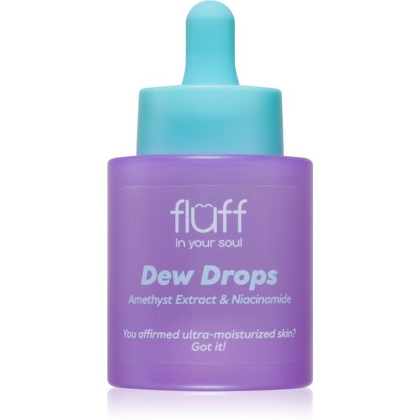 Fluff Fluff Dew Drops vlažilni serum z niacinamidom Amethyst Extract 30 ml