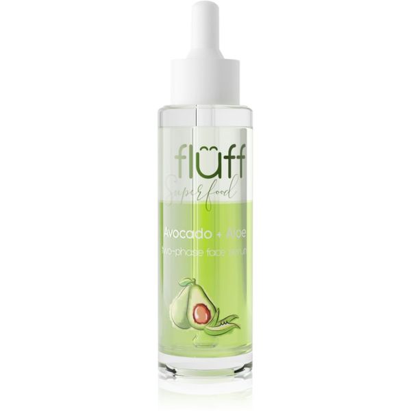 Fluff Fluff Superfood dvofazni serum za prehrano in hidracijo Avocado & Aloe 40 ml