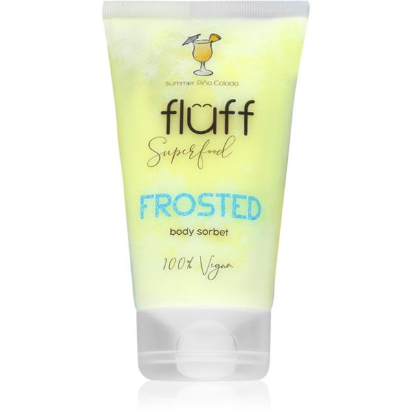 Fluff Fluff Superfood Frosted lahka vlažilna krema za telo Summer Piňa Colada 150 ml