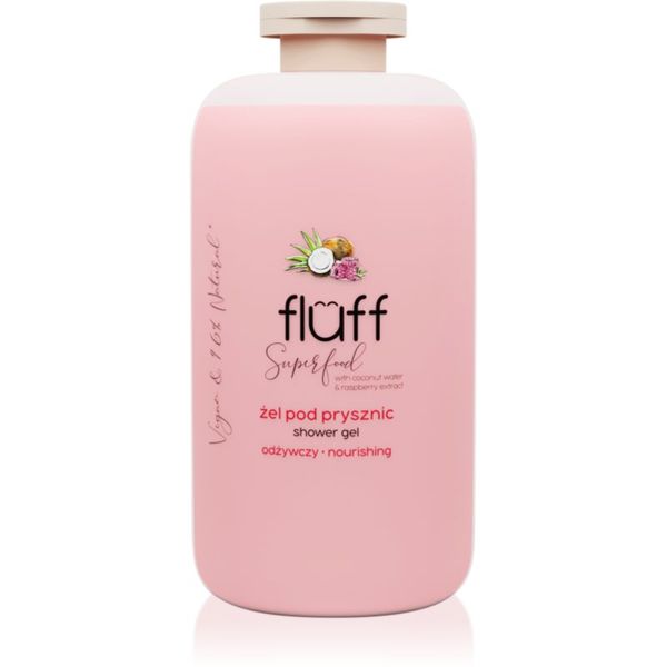 Fluff Fluff Superfood gel za prhanje Coconut Water & Raspberry 500 ml