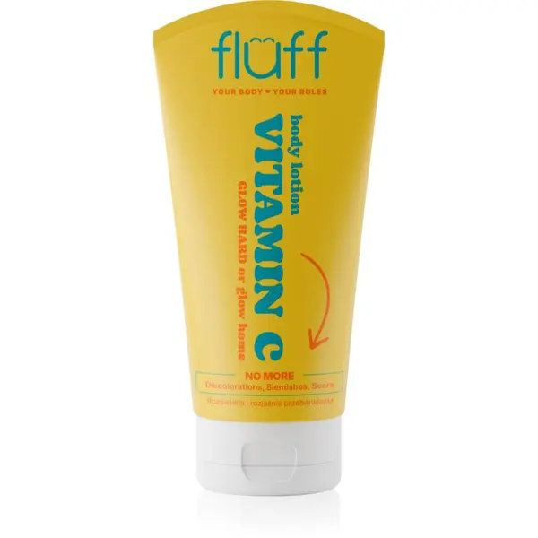 Fluff Fluff Vitamin C posvetlitveno mleko za telo z vitaminom C 150 ml