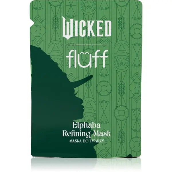 Fluff Fluff Wicked Elphaba Refining Mask maska iz platna za obraz za enkratno uporabo 17 ml